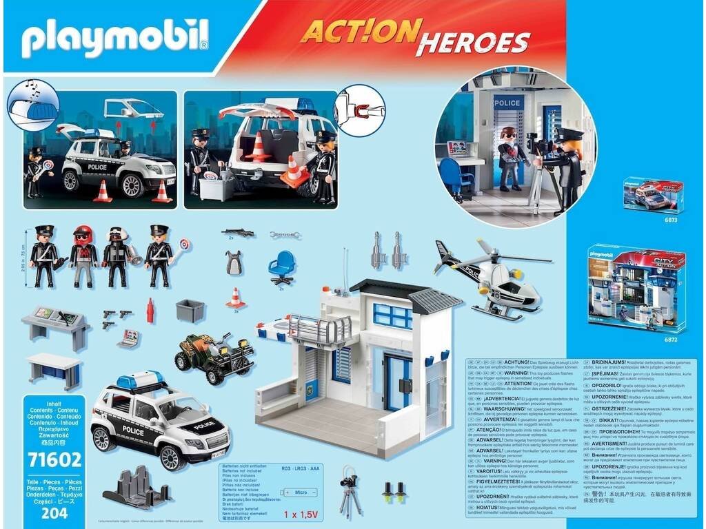 Playmobil Action Heroes Mega Set Policía 71602