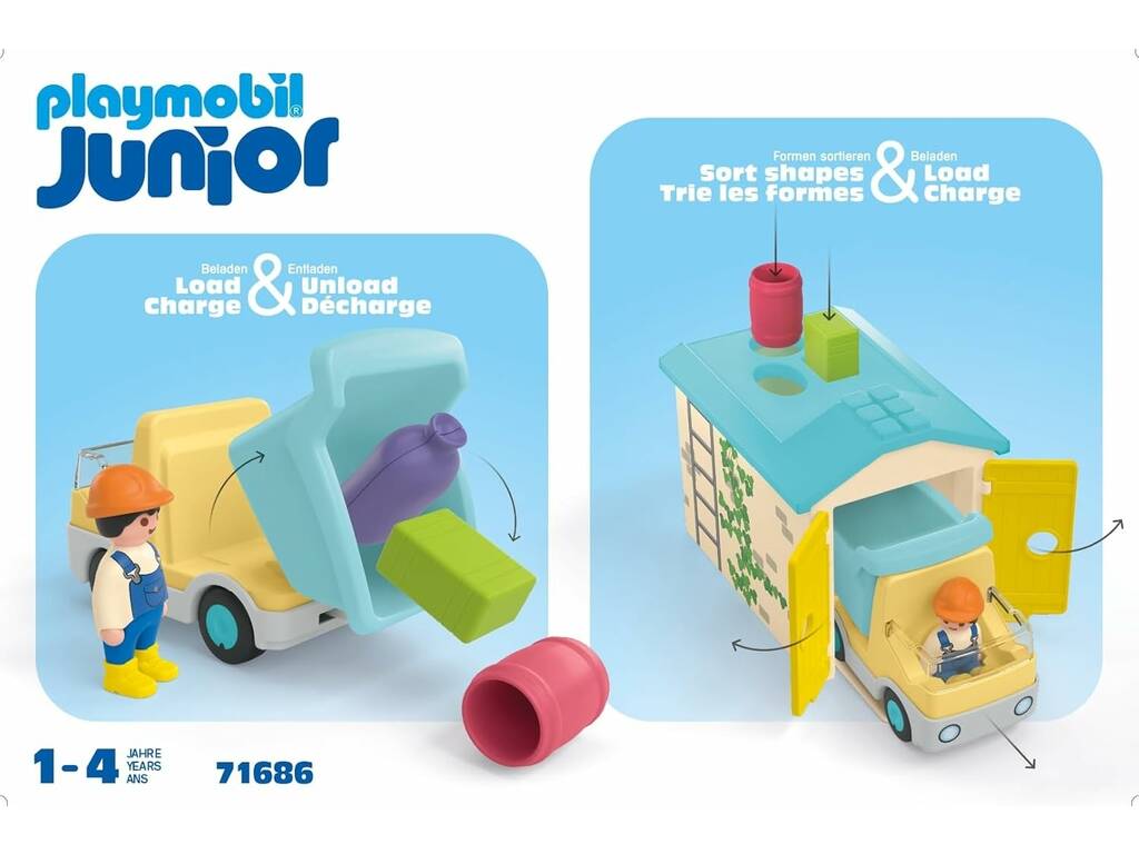 Playmobil Junior Camion con garage 71686