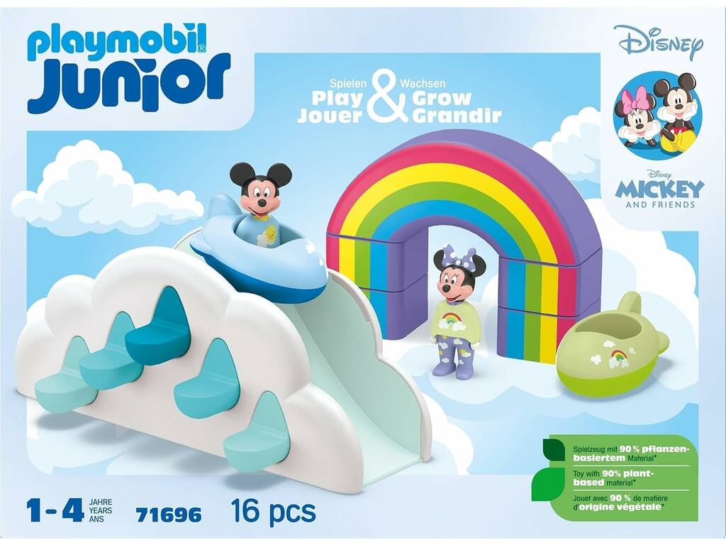 Playmobil Junior Disney Mickey And Friends Casa tra le nuvole 71696