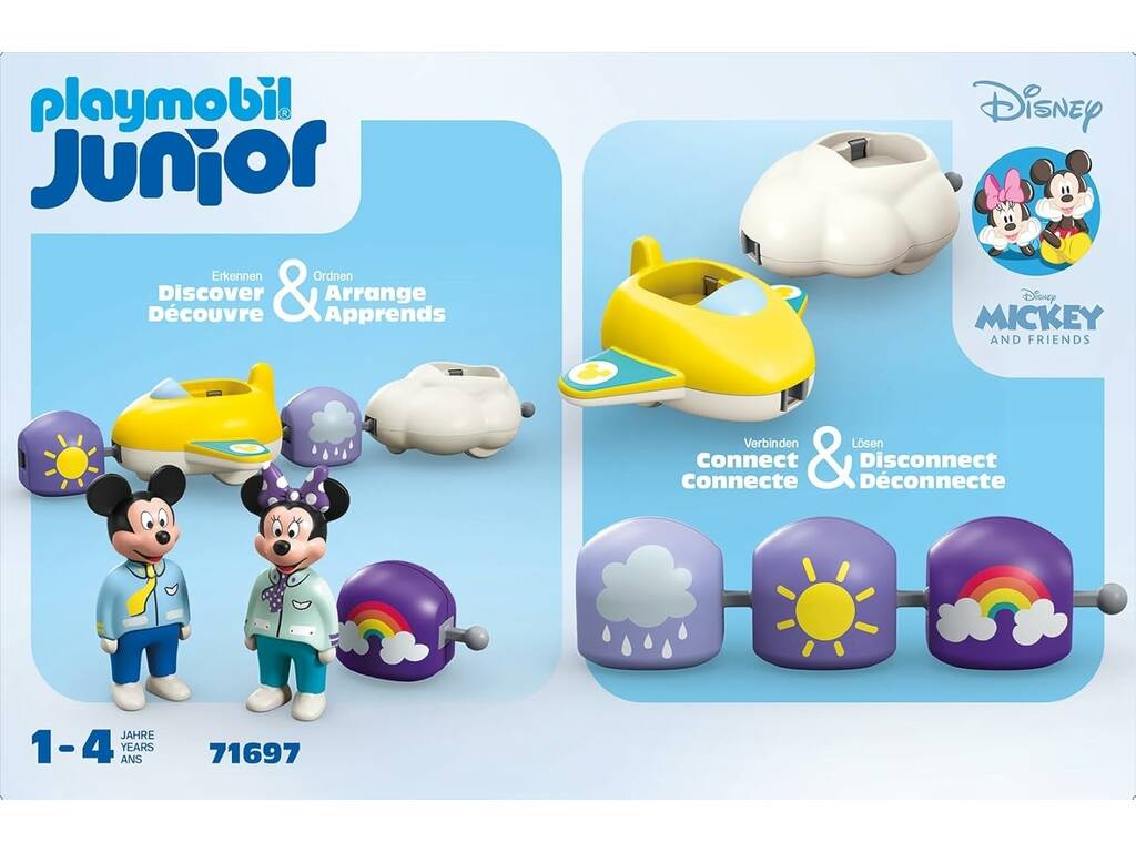 Playmobil Junior Disney Mickey And Friends Mickey et Minnie Cloud Train set 71697