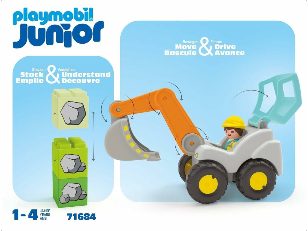 Playmobil Junior Pá Escavadora 71684