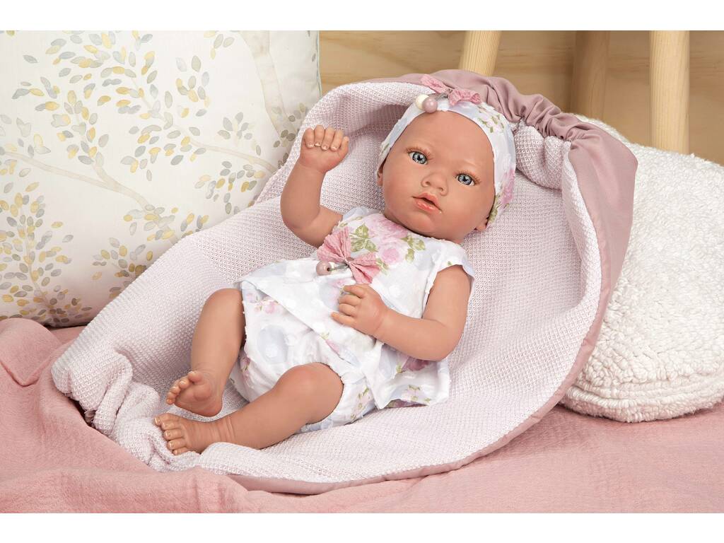 Reborn Baby Puppe 38 cm. Inna Rosa mit Decke Arias 98106