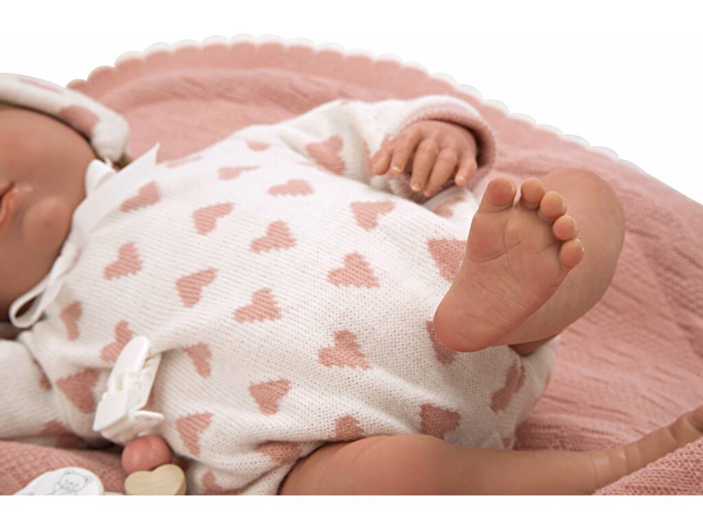 Reborn-Babypuppe Cristina Rosa 40 cm mit Decke von Arias 98141