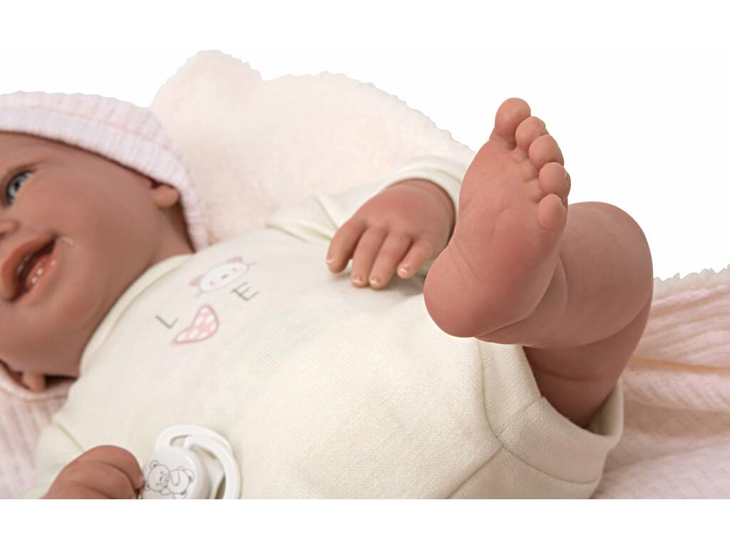 Reborn-Babypuppe Viviane 45 cm mit Decke und Plüschtier von Arias 98147