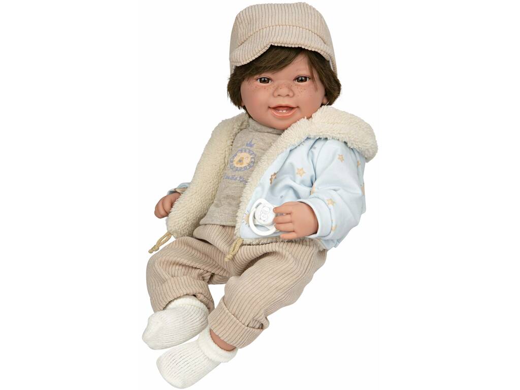 Boneco Bebé Elegance Zoe de 45 cm com Sons Arias 65369