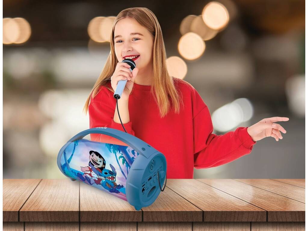 Stitch Light Speaker With Microphone by Lexibook BTP585DZ