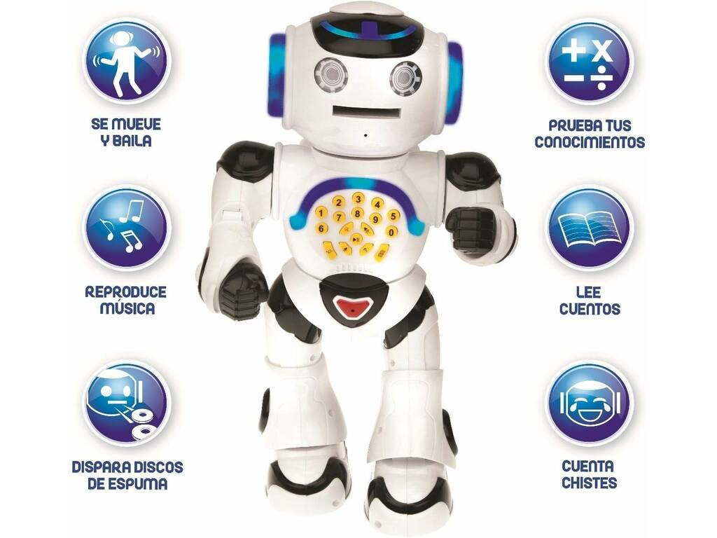 Mi primer robot de entretenimiento educativo Power Man de Lexibook ROB50ES