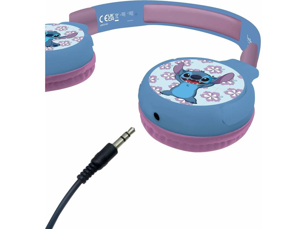 Disney Classics Stitch Auriculares Plegables 2 En 1 Lexibook HPBT010D