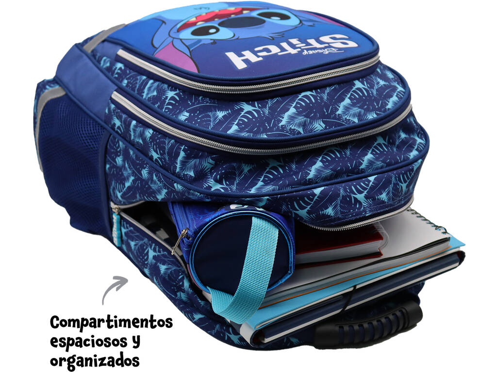 Stitch Mochila Doble Compartimento Adaptable a Carro de Toybags T434-134