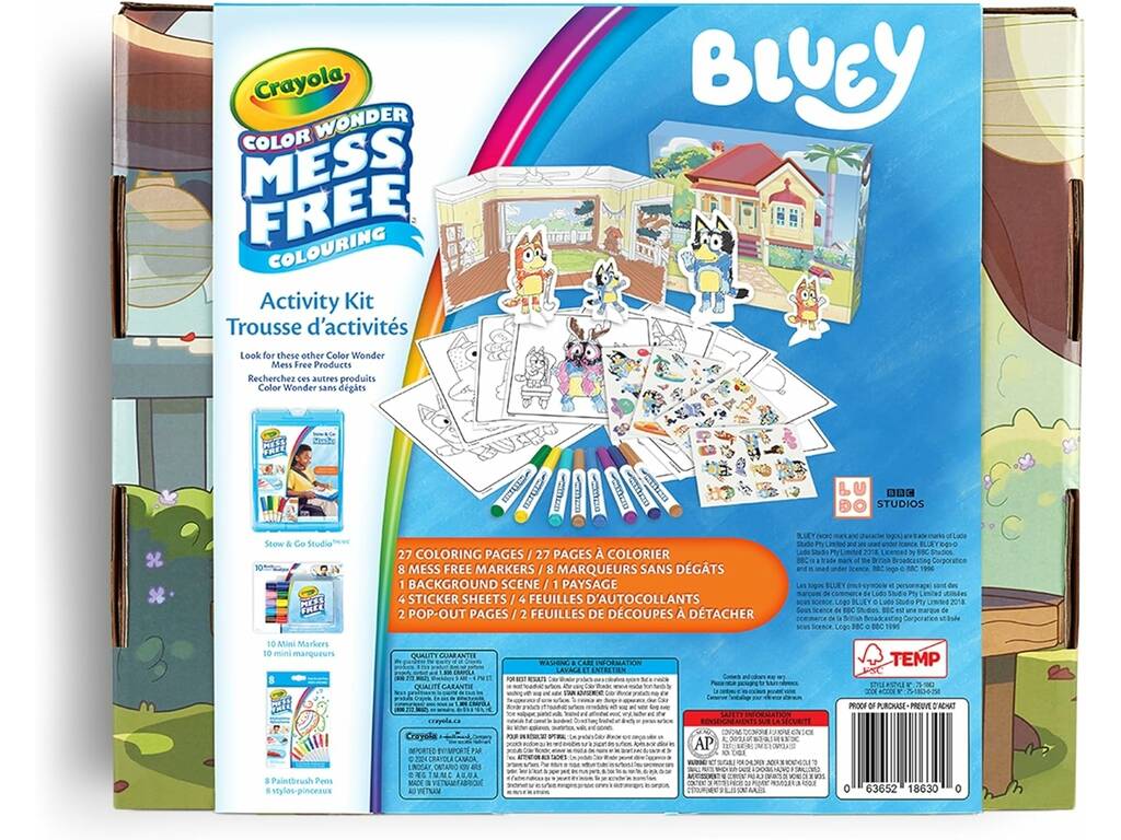 Kit d'activités Color Wonder de Crayola Bluey