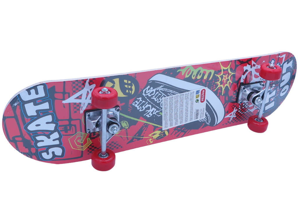 Skateboard rosso 80 cm