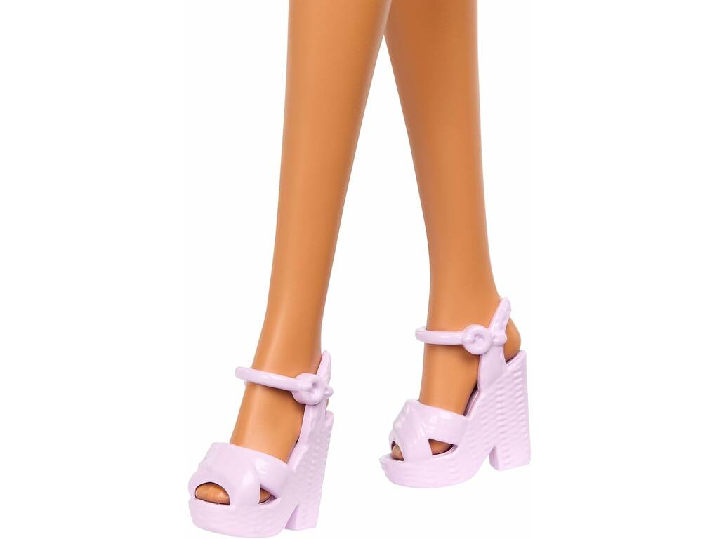 Barbie Fashionista Boneca Saia Violeta com Folhos