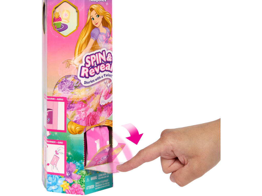 Poupée Spin And Reveal Rapunzel Princesses Disney de Mattel HTV86