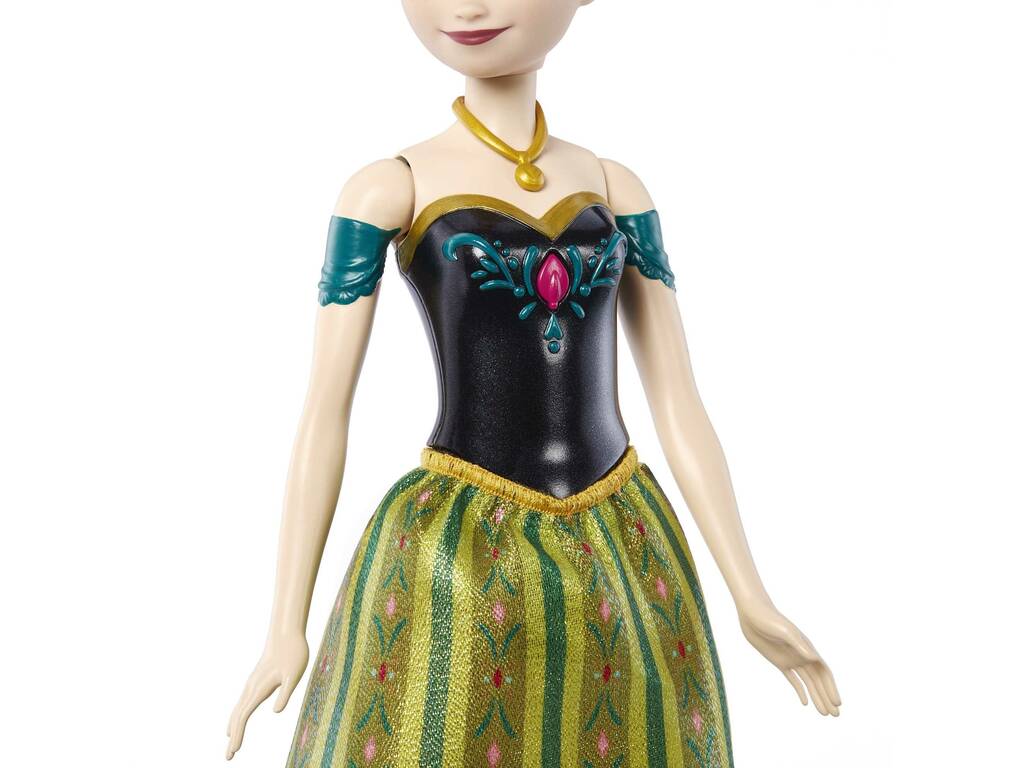 Poupée musicale Frozen Anna en portugais de Mattel HMG47