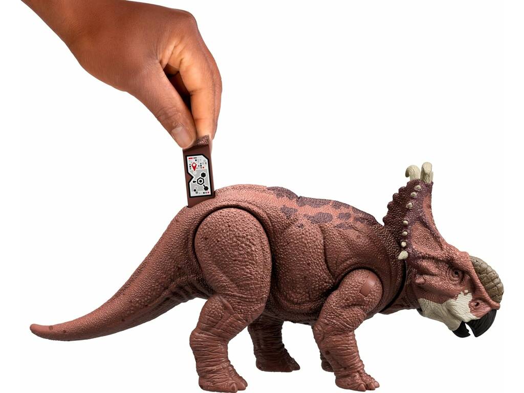 Jurassic World Chaos Theory Figura Pachyrhinosaurus Rugido Salvaje Mattel HTK72