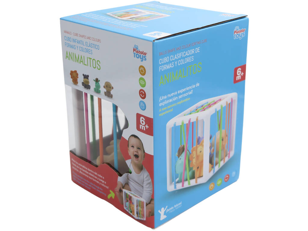 Cube élastique pour enfants Formes et couleurs des animaux