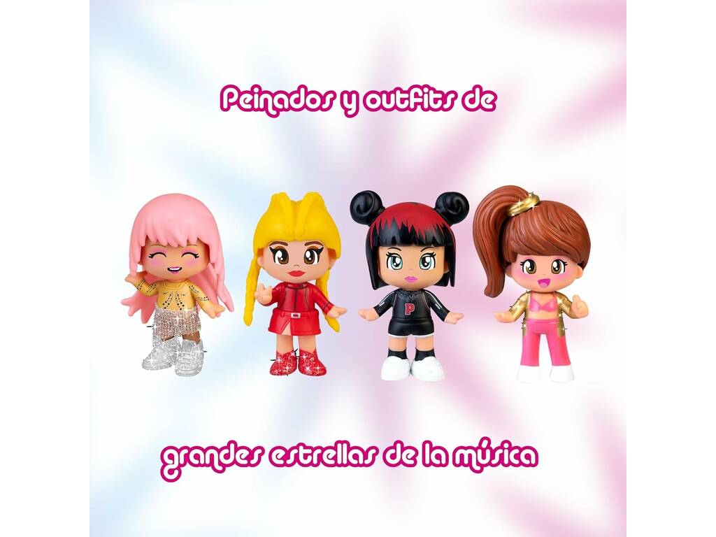 Pinypon Super Star Maleta com 4 Figuras Exclusivas e 10 Acessórios Famosa PNY72000