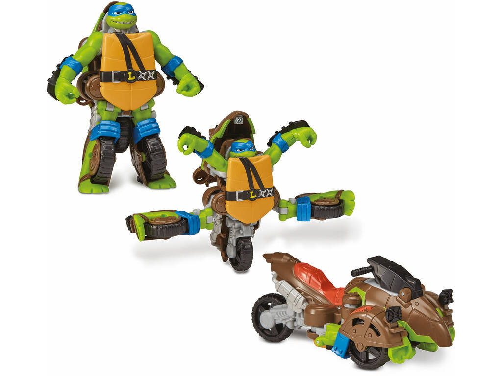 Tortugas Ninja Mutations Figura Transformable en Vehículo Famosa TU845000