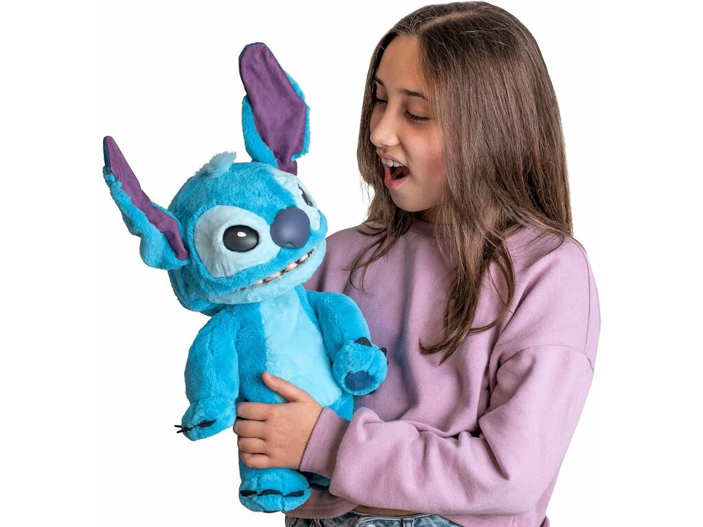 Stitch Animatronische Puppe Real FX mit Realistischen Geräuschen und Bewegungen von Famosa TTC29000