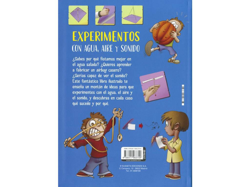 Livre d'expériences faciles avec l'eau, l'air et le son