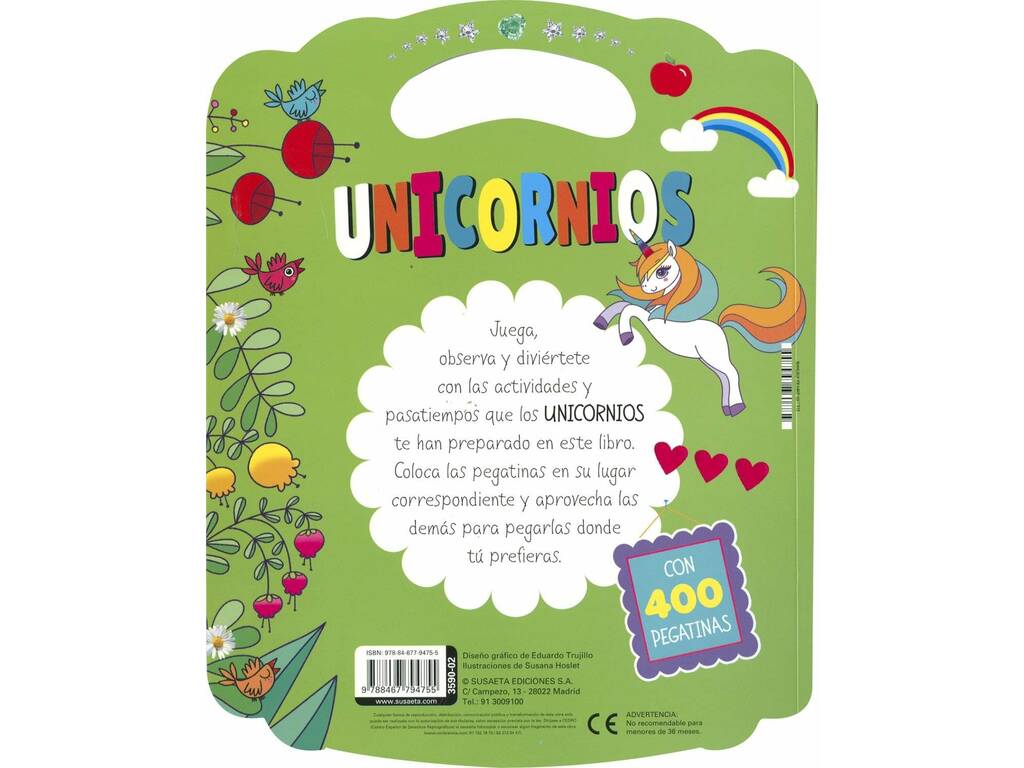 Livre 400 autocollants licornes