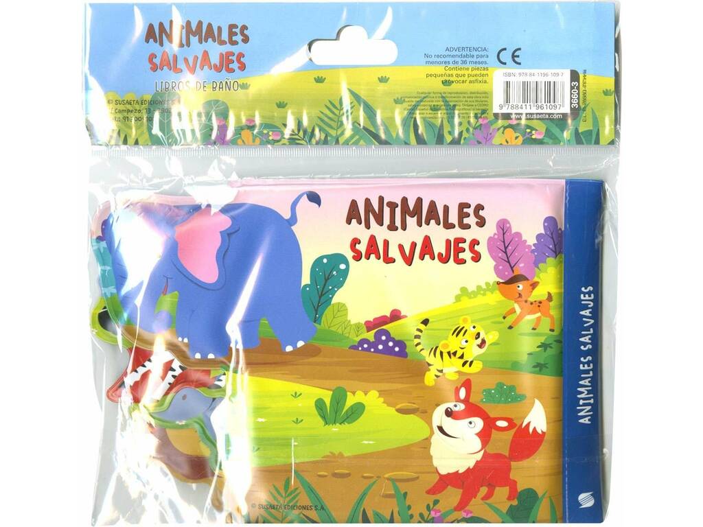 Livre de bain sur les animaux sauvages