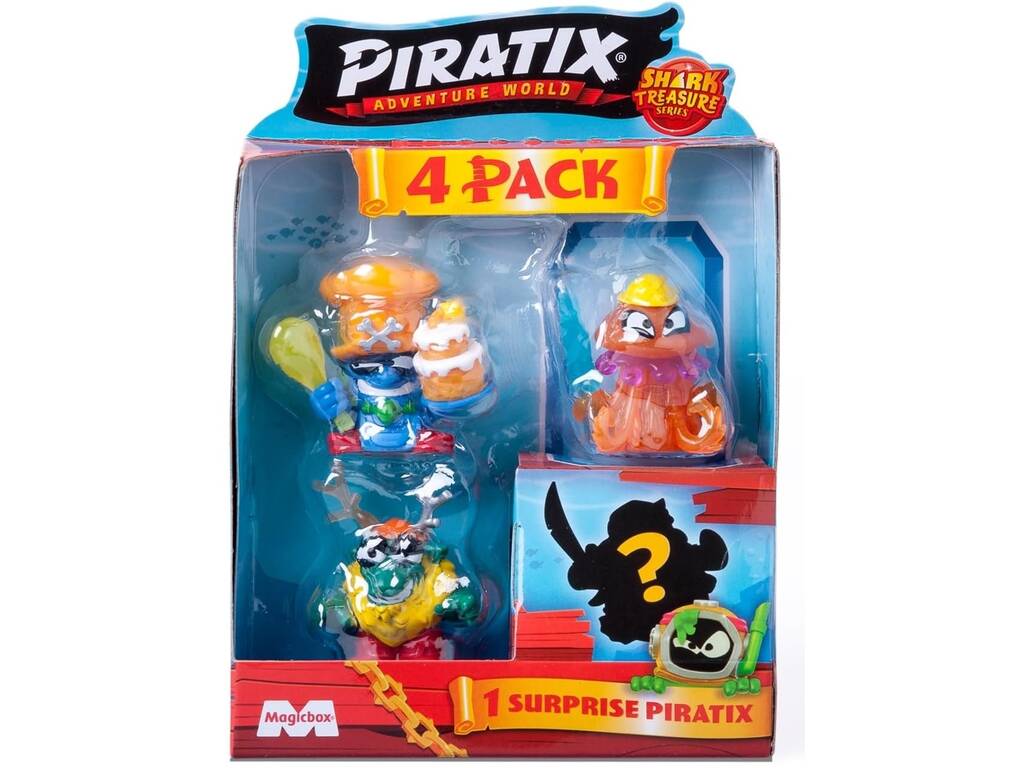 Piratix Shark Treasure Pack 4 figure Magic Box PPX2B412IN00