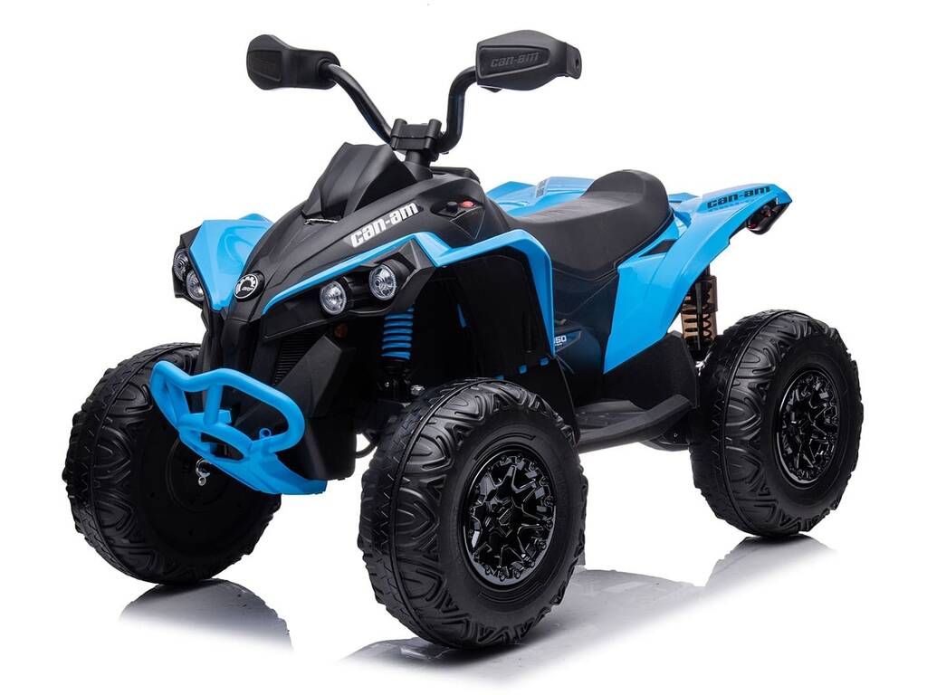 Quad a Batería Azul de 12V con Radio Control y Luces