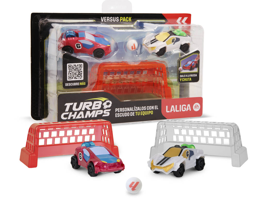 Turbo Champs La Liga Pack 2 Vehículos con Porterías IMC Toys 927353