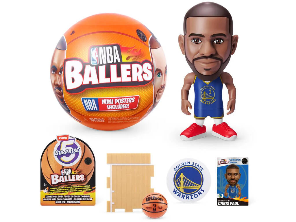 5 figurines surprises NBA Ballers Zuru 11025790