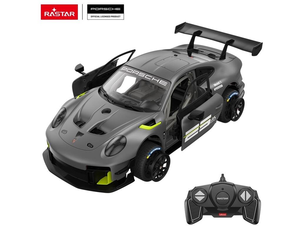 Porsche 911 GT2 RS Clubsport 25 Nera Radiocomandata 1:18 Costruibile con 68 pezzi