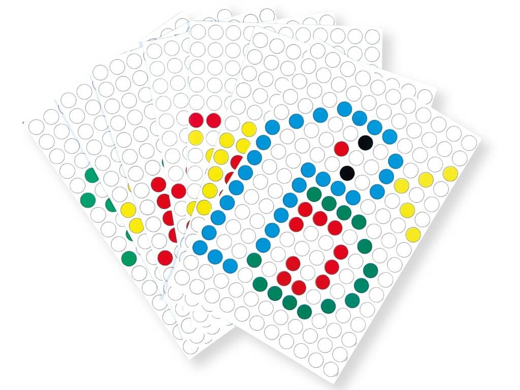 Tableau magnétique avec 90 perles et 7 pochoirs