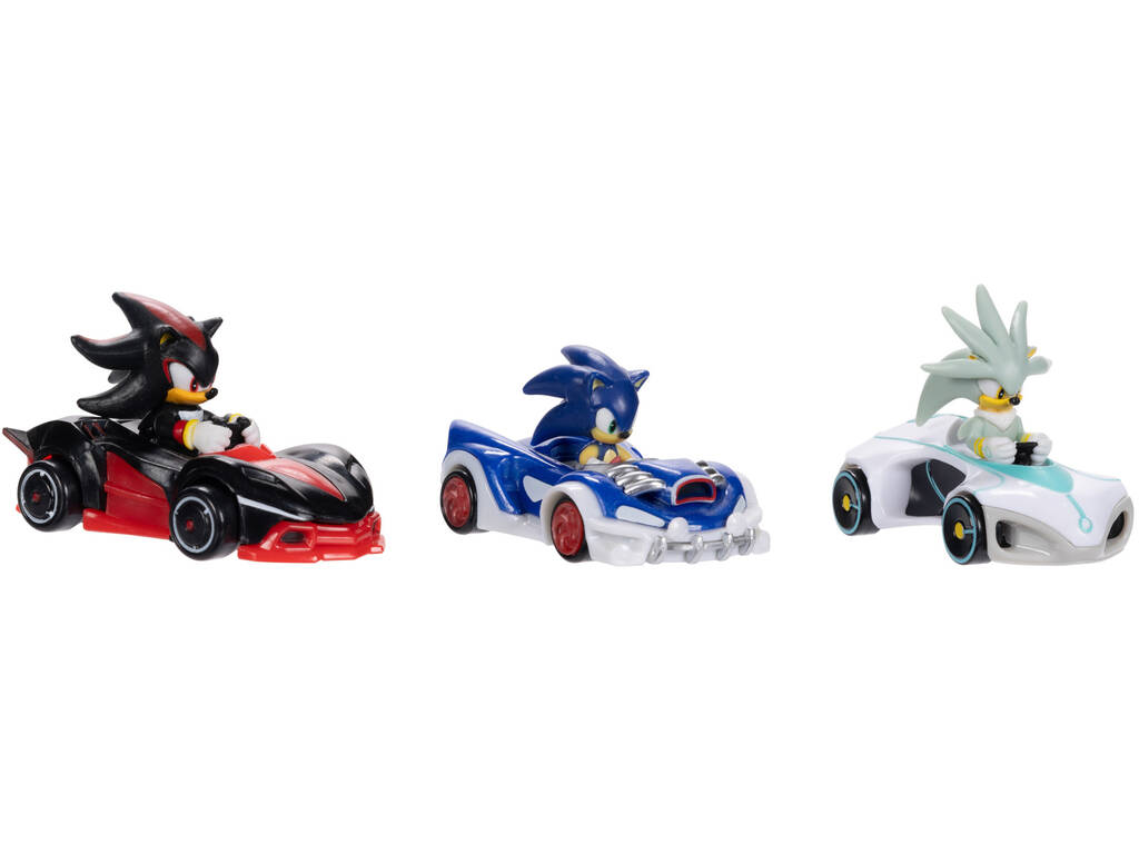 Sonic The Hedgehog Pack 3 veicoli in metallo