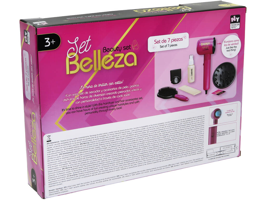 Set de Belleza con Secador y Accesorios