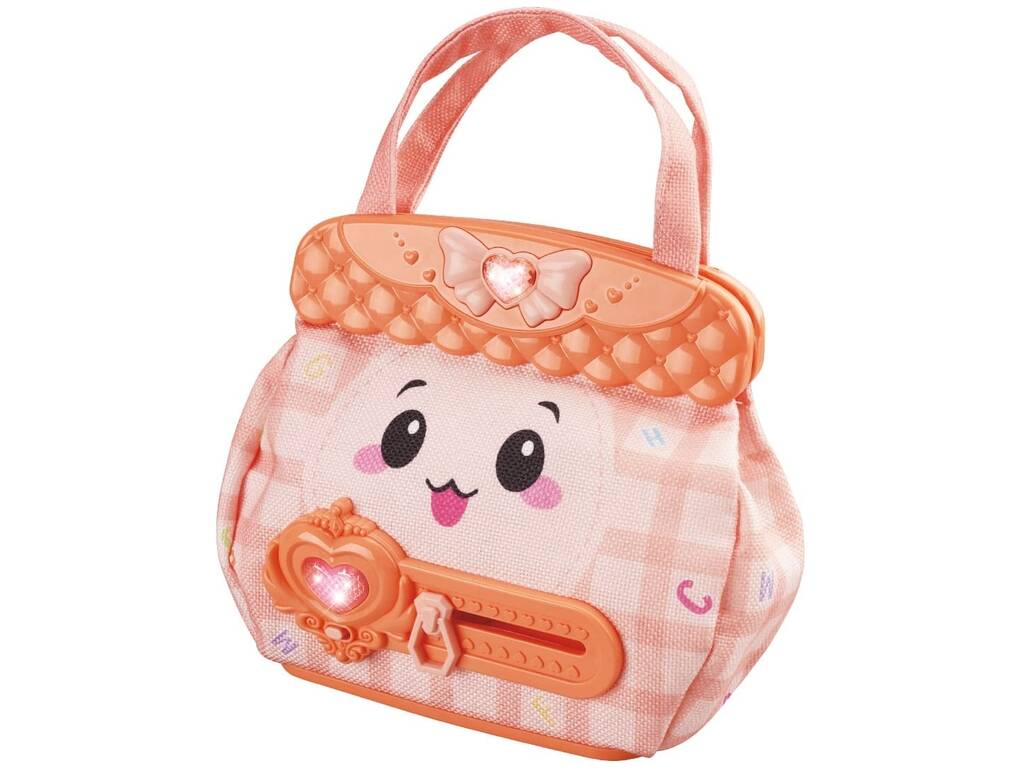 Bolsa Glamour Laranja com Luz, Sons e Acessórios