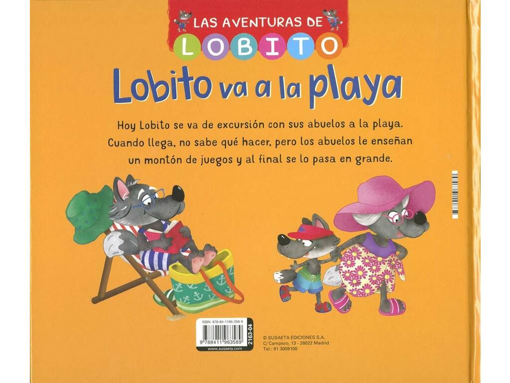 Livre Les aventures de Lobito va à la plage