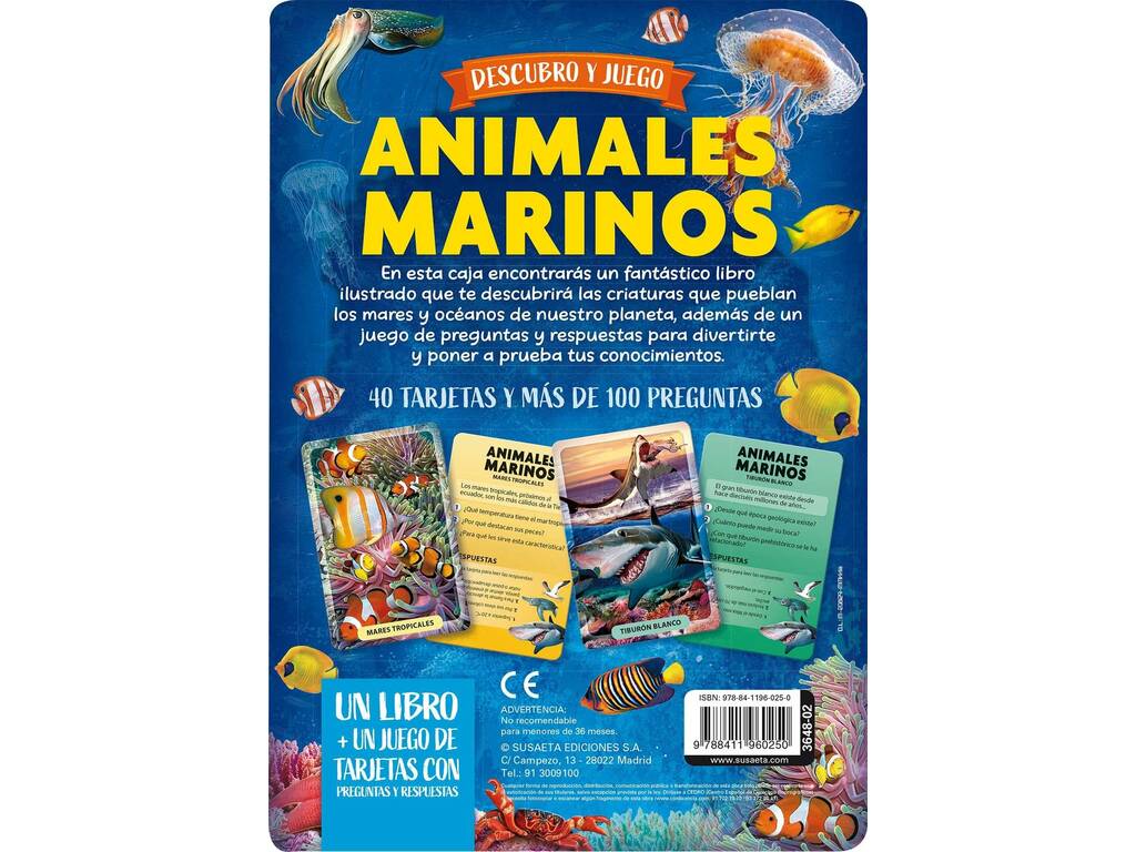 Livre Je Découvre et Joue avec les Animaux Marins