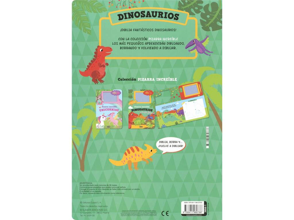 Incroyables Dinosaures Livre d'ardoise