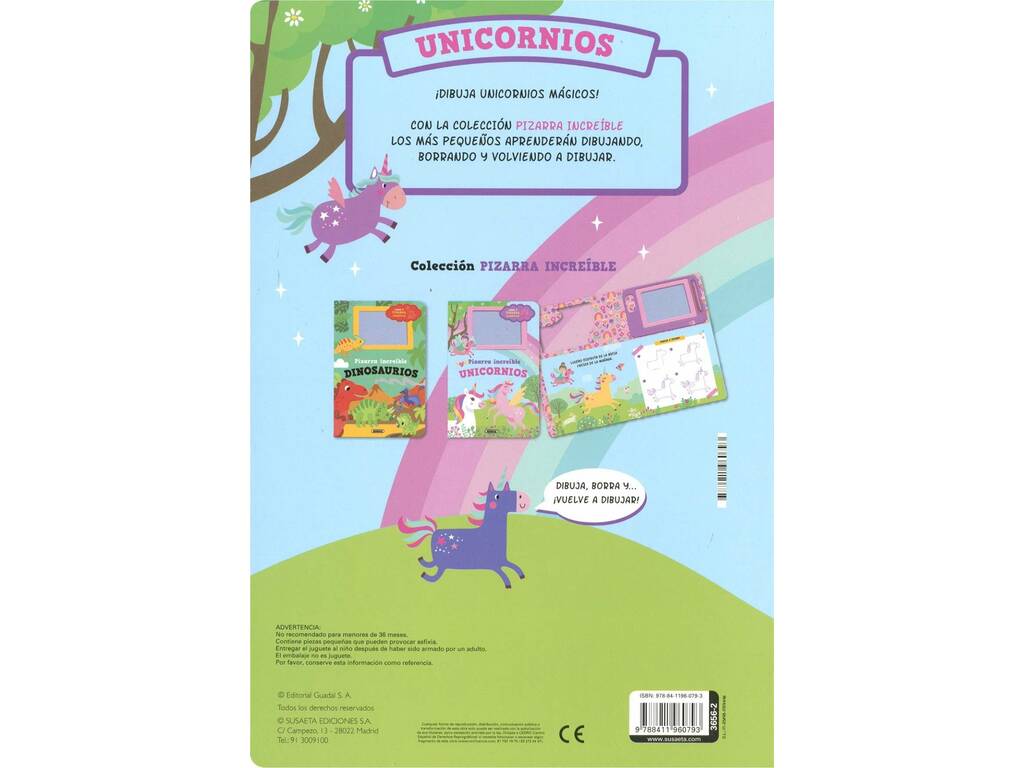 Les incroyables licornes Livre de l'ardoise