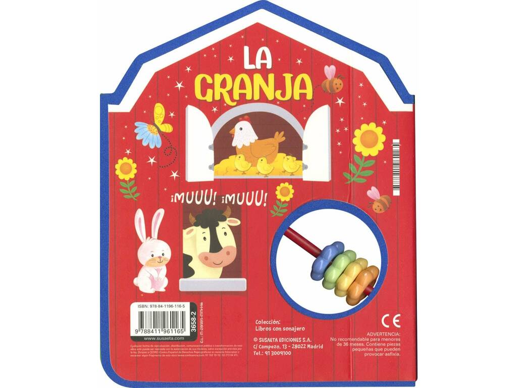 Livre avec hochet La Ferme