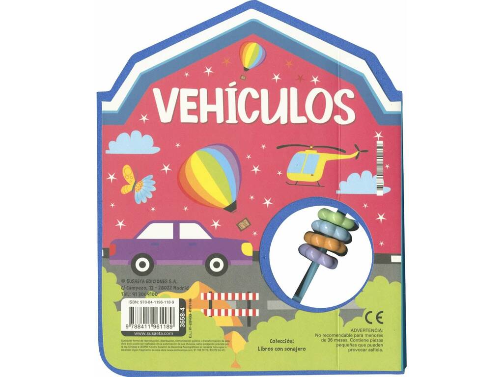 Livre avec hochet Véhicules