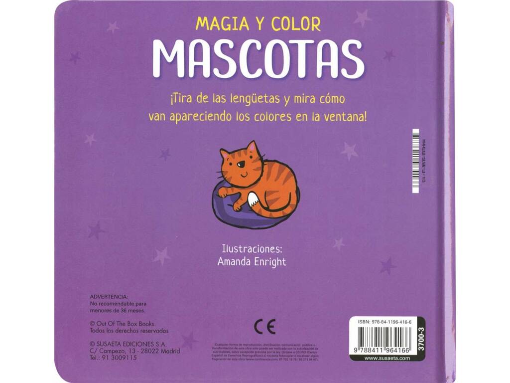 Magie du livre et animaux de couleur