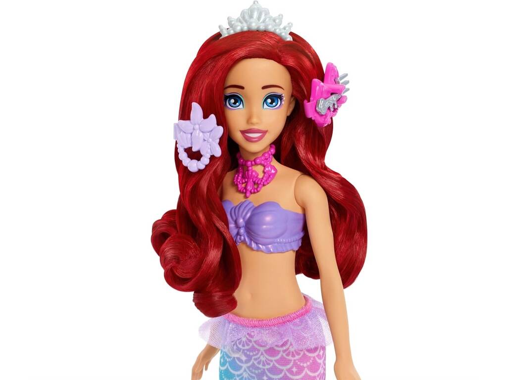 Princesas Disney Boneca Ariel com Toucador Desdobrável