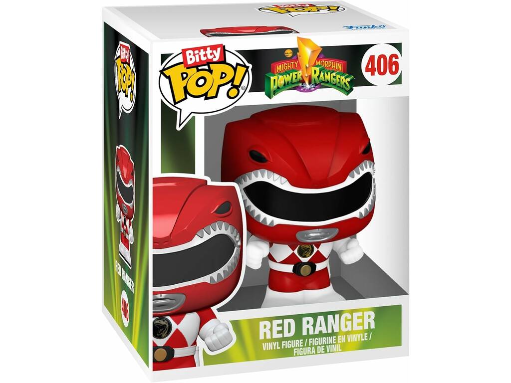 Funko Pop Bitty Bot Power Rangers Figura Megazord con Power Ranger Rosso