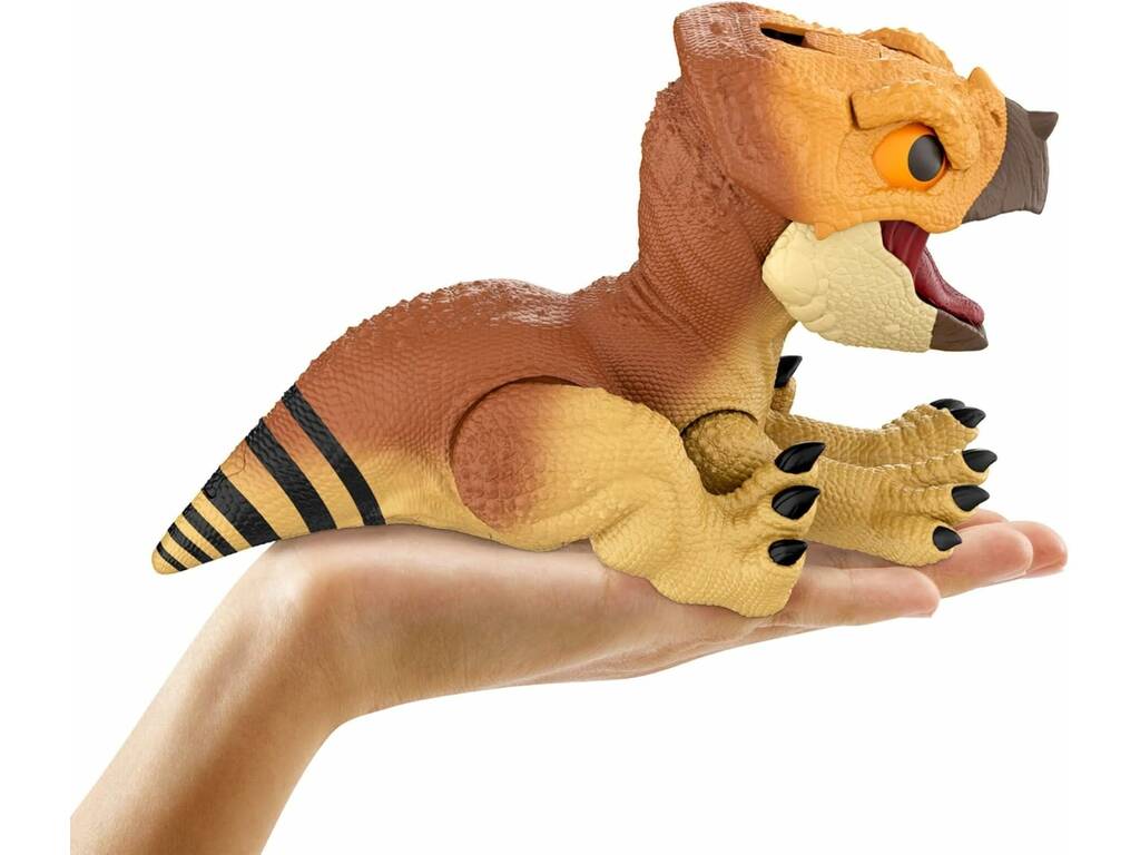 Jurassic World Rebirth Figura Aquilops Dolores Protetor Primordial de 23 cm com Sons