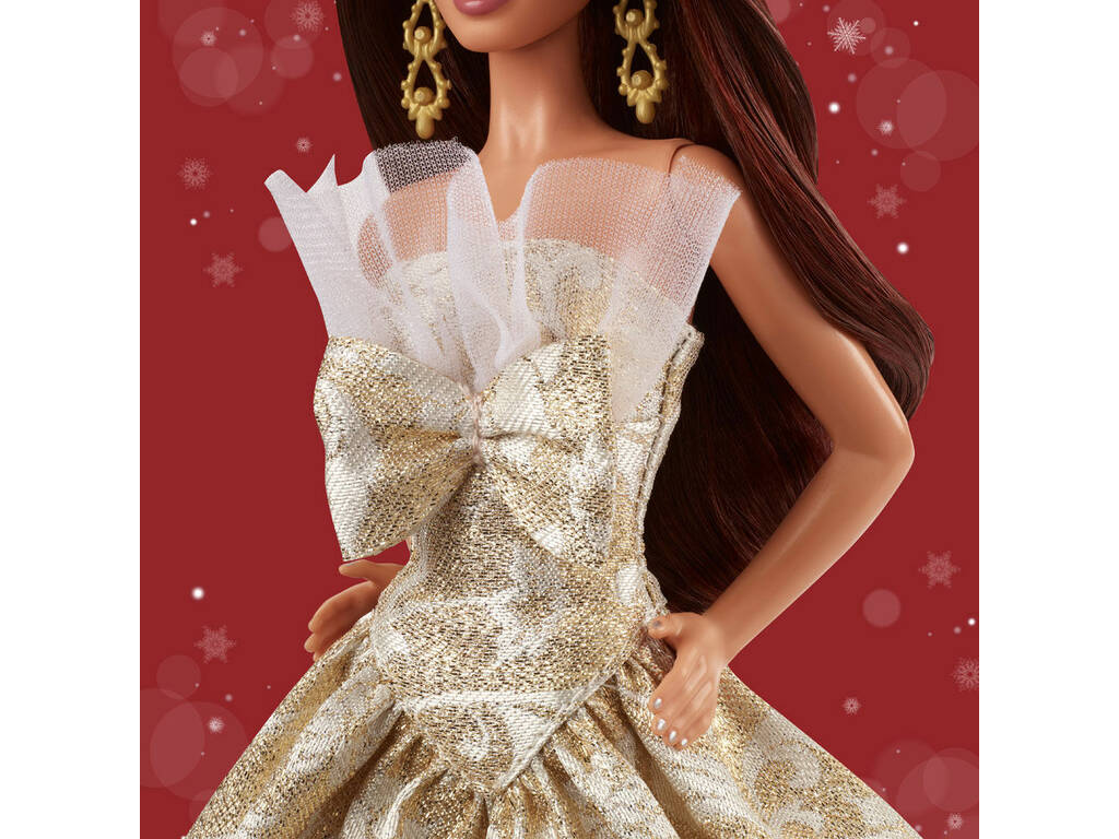 Barbie Signature Doll Brunette Holiday Doll Joyeux Noel 2025
