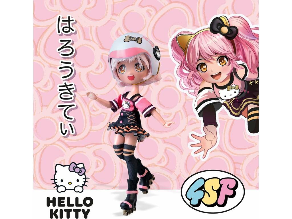 Hello Kitty Super Fans Boneca Diva Roller de 20 cm
