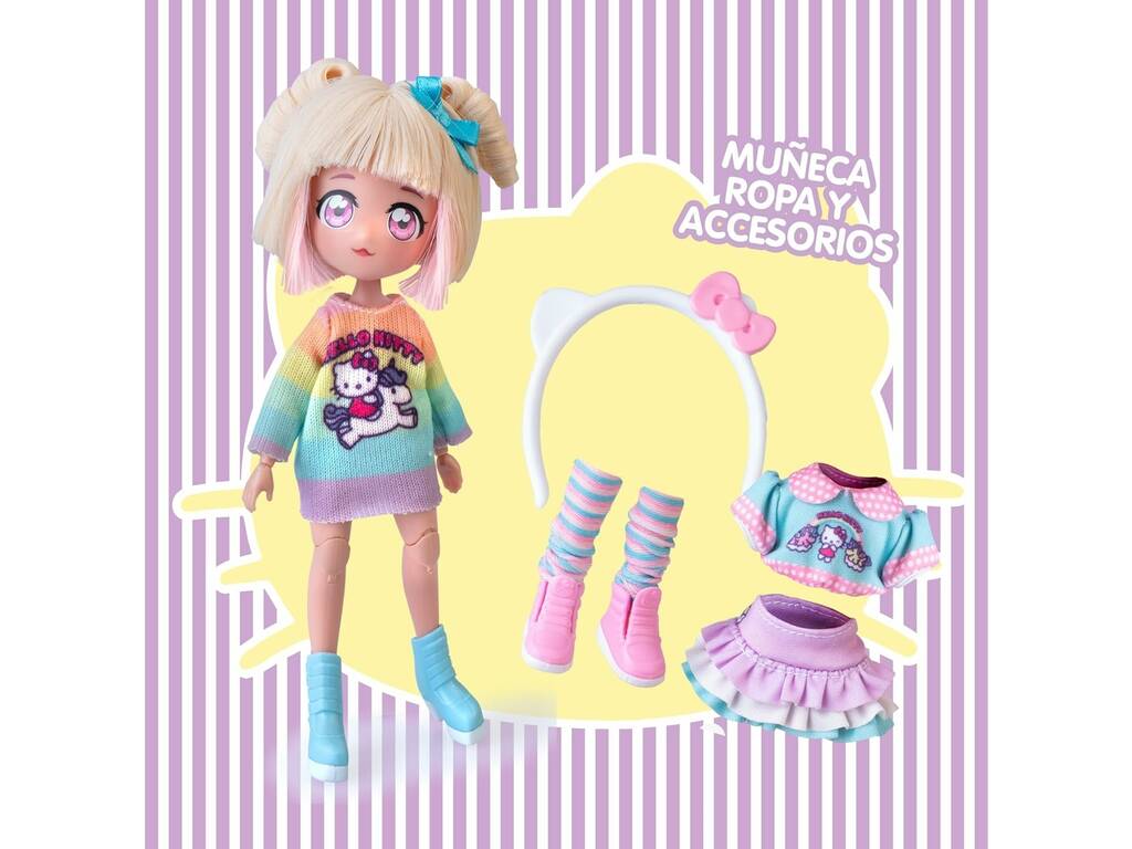 Hello Kitty Super Fans Poupée Licorne Fashion 20 cm