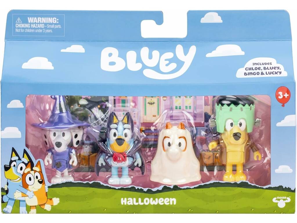 Bluey Pack de 4 figurines