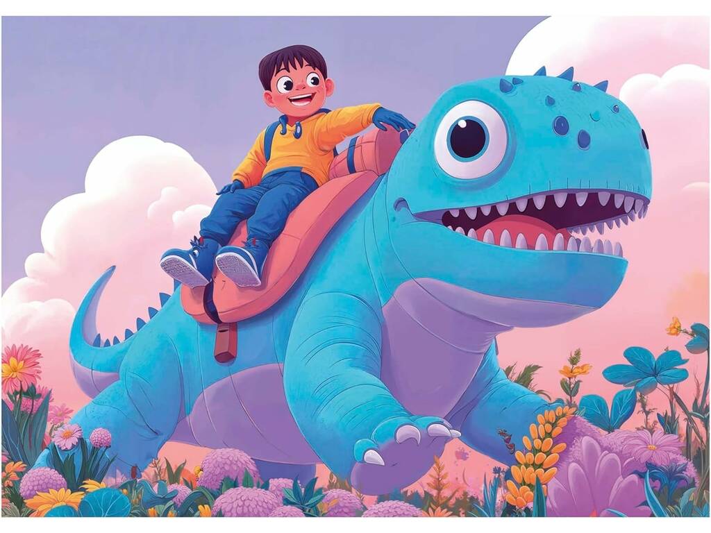 Puzzles progressifs 4 en 1 20-40-60-80 Friendly Dinos